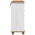 Komoda ASKIM Balta 91 x 40 x 95.5 cm Pušies medienos masyvas