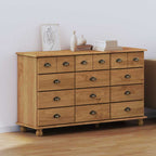 Komoda ASKIM Ruda 79 x 40 x 133.5 cm Pušies medienos masyvas