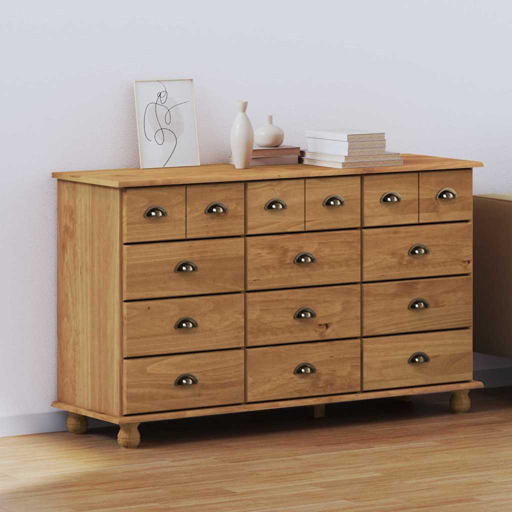 Komoda ASKIM Ruda 79 x 40 x 133.5 cm Pušies medienos masyvas
