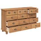 Komoda ASKIM Ruda 79 x 40 x 133.5 cm Pušies medienos masyvas