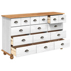 Komoda ASKIM Balta 79 x 40 x 133.5 cm Pušies medienos masyvas