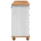 Komoda ASKIM Balta 79 x 40 x 133.5 cm Pušies medienos masyvas