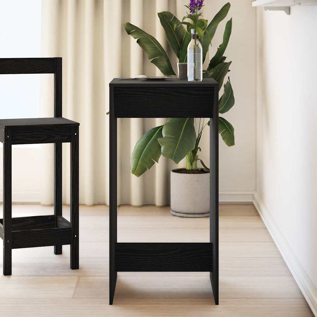 Baro stalas Juodas ąžuolas 51 x 50 x 103.5 cm Apdirbta mediena