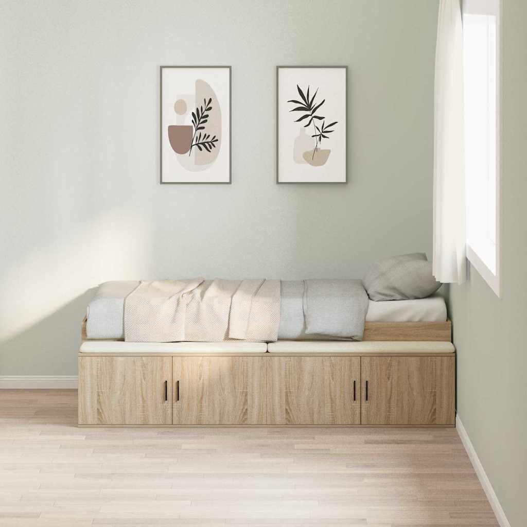 Lovos rėmas Sonoma ąžuolas 90 x 200 cm Apdirbta mediena