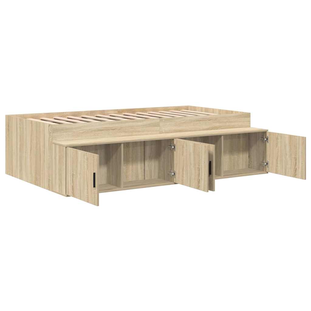 Lovos rėmas Sonoma ąžuolas 90 x 200 cm Apdirbta mediena