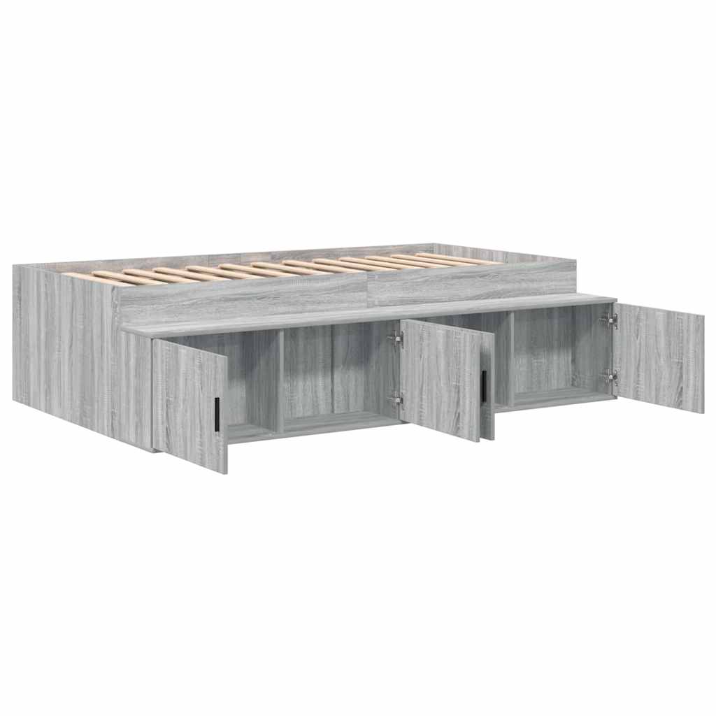 Lovos rėmas Pilkas Sonoma 90 x 200 cm Apdirbta mediena