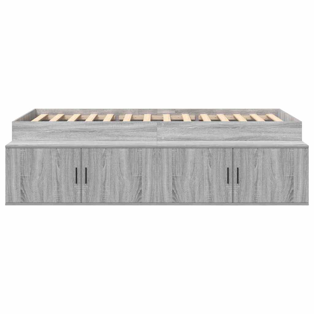 Lovos rėmas Pilkas Sonoma 90 x 200 cm Apdirbta mediena