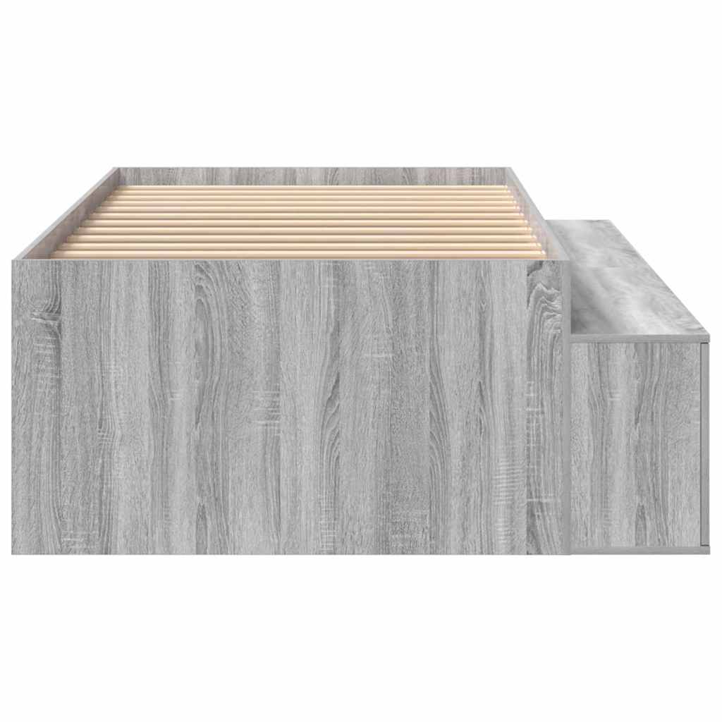 Lovos rėmas Pilkas Sonoma 90 x 200 cm Apdirbta mediena
