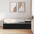 Lovos rėmas Juodas ąžuolas 90 x 190 cm Apdirbta mediena