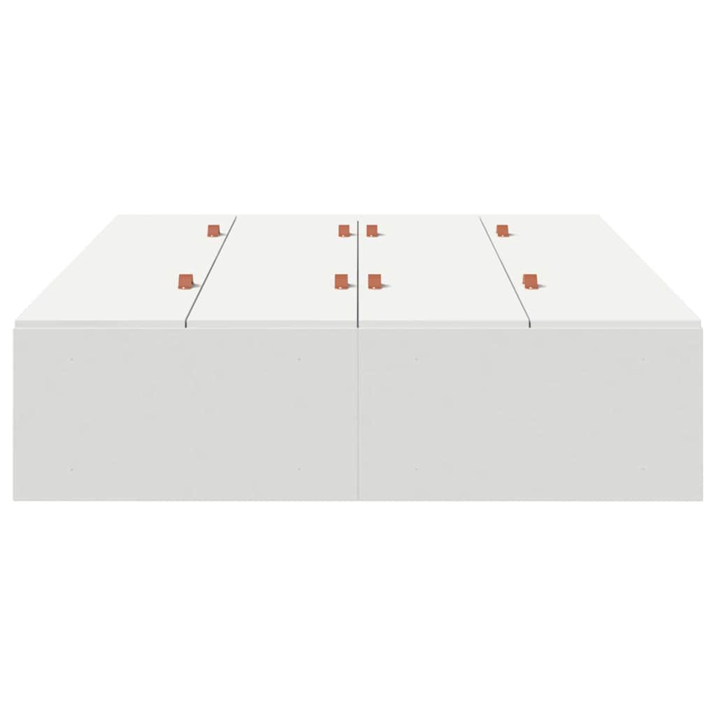 Lova su daiktų laikymo vieta su saugykla Balta 120 x 200 cm