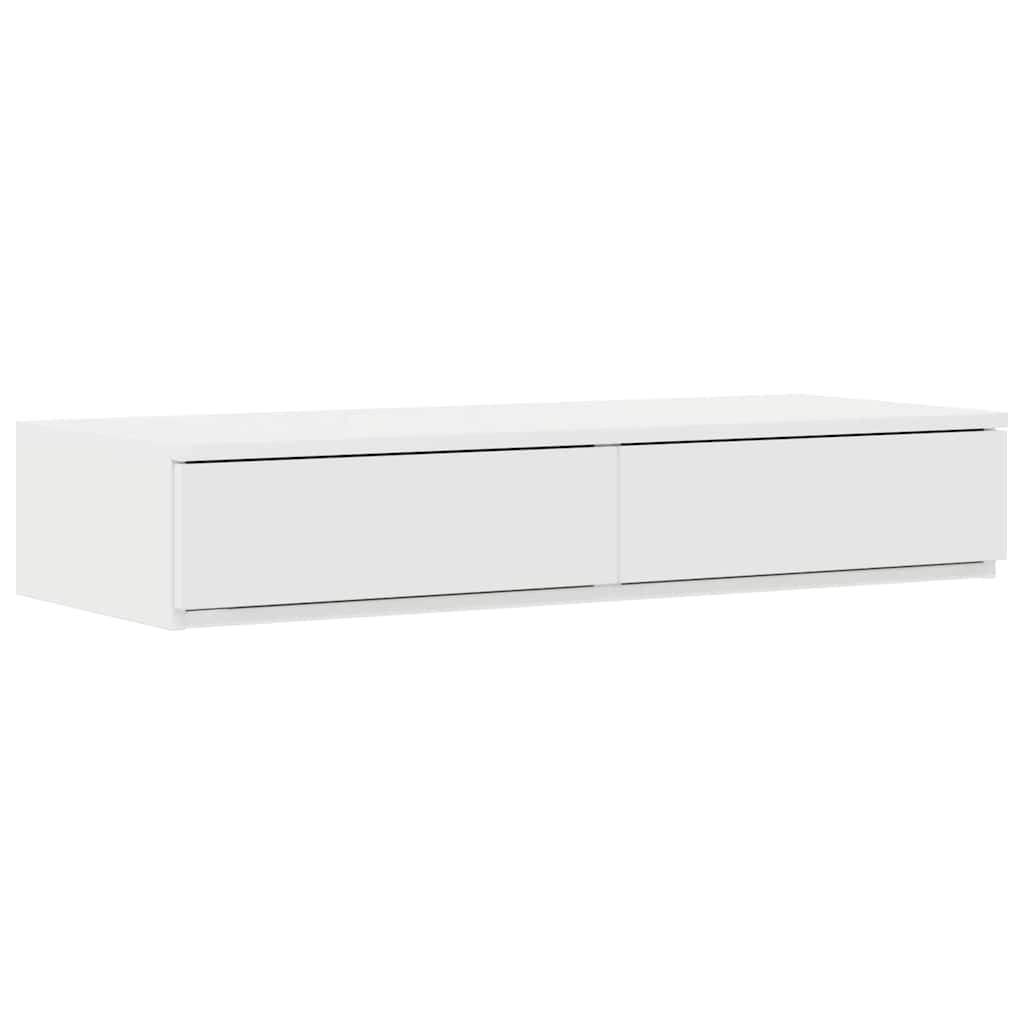 Lova su daiktų laikymo vieta Balta 90 cm Apdirbta mediena