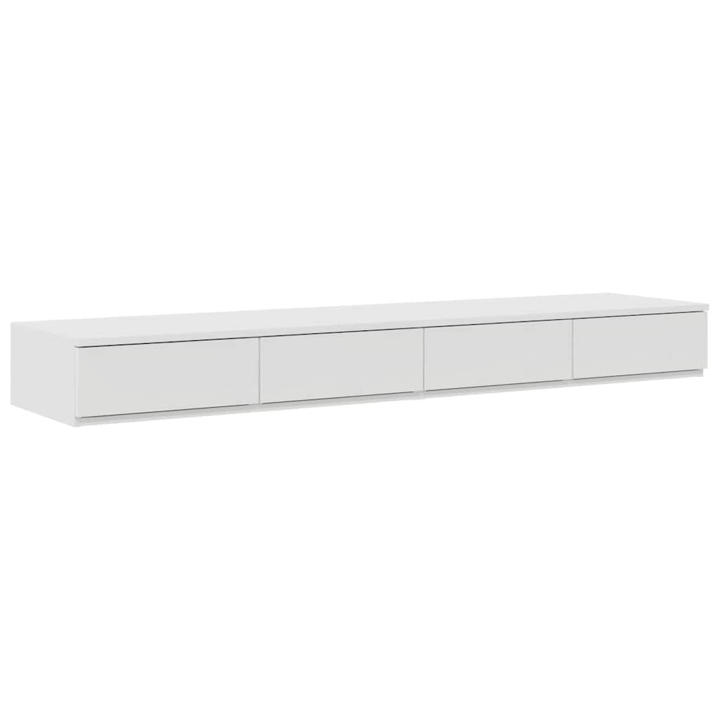 Lova su daiktų laikymo vieta Balta 160 cm Apdirbta mediena