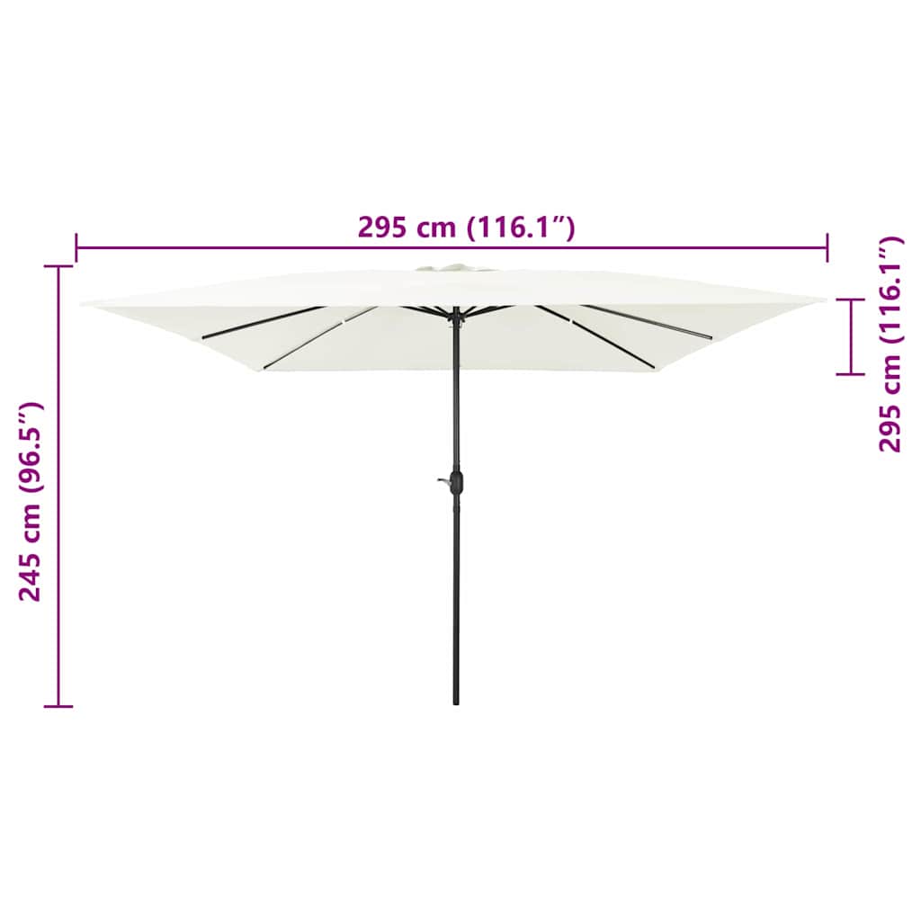 Sodo skėtis 295 x 295 x 245 cm