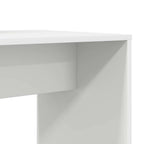 Stalas su lentyna Balta 138,5 x 55 x 143 cm Apdirbta mediena