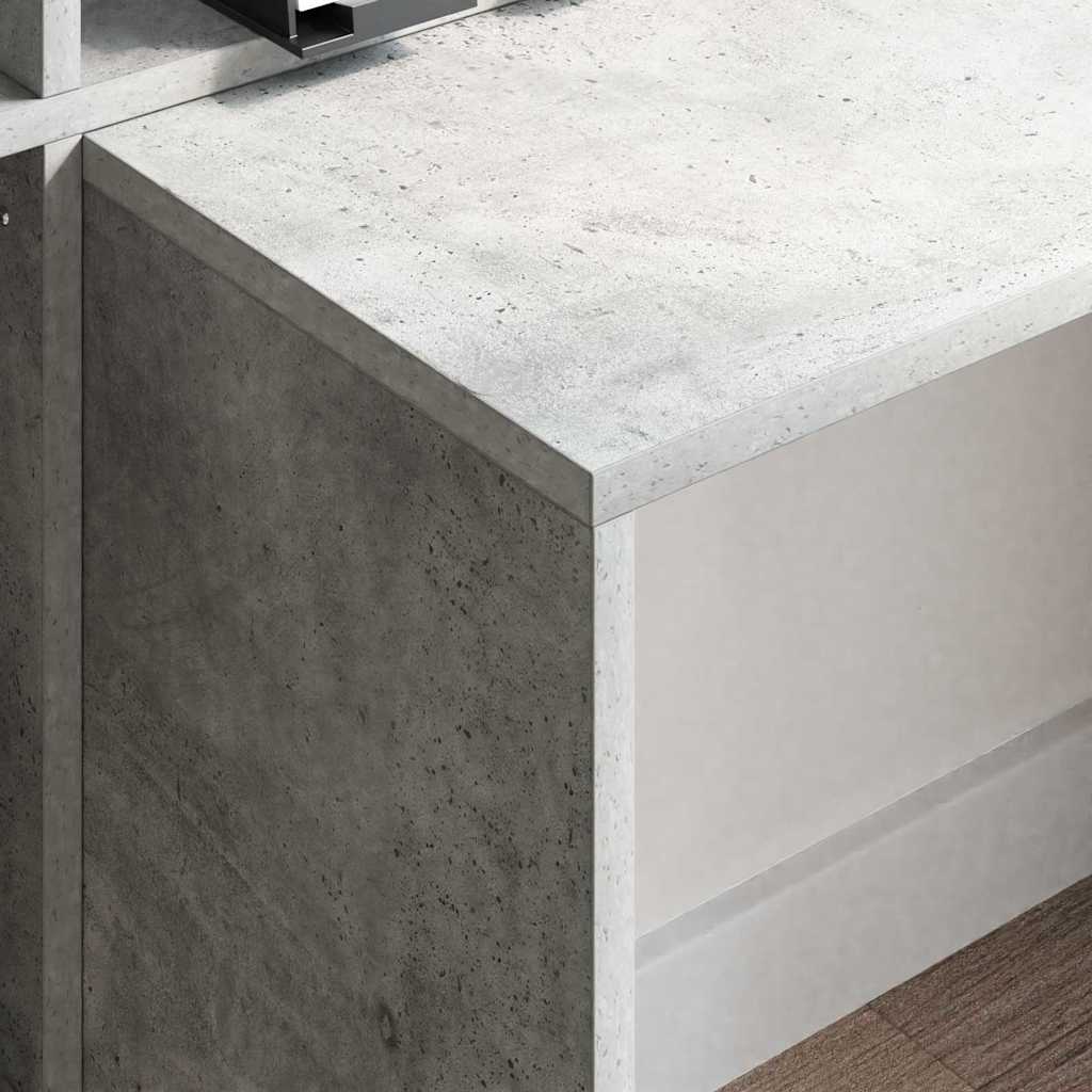 Stalas Betono pilka 138,5 x 55 x 143 cm Apdirbta mediena