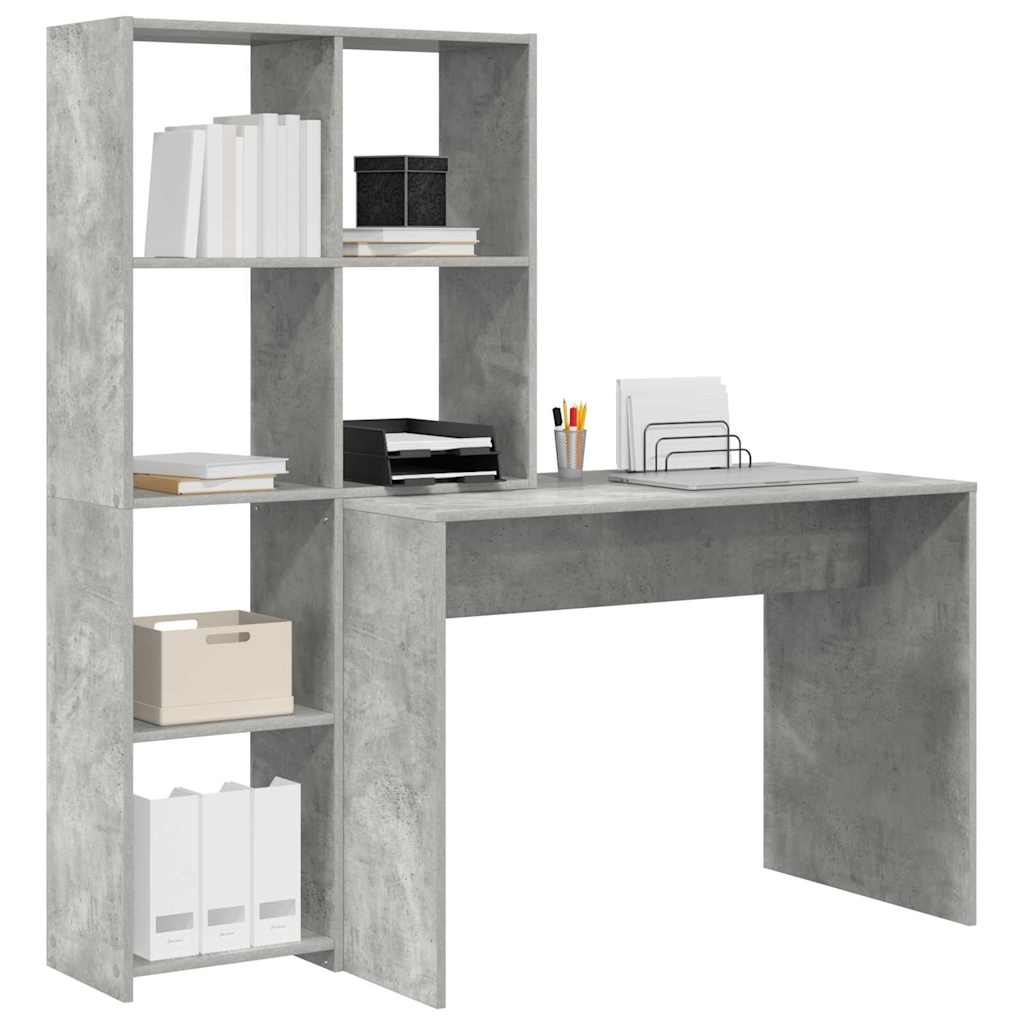 Stalas Betono pilka 138,5 x 55 x 143 cm Apdirbta mediena