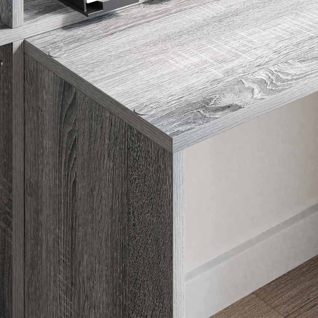 Stalas Pilkas Sonoma 138,5 x 55 x 143 cm Apdirbta mediena