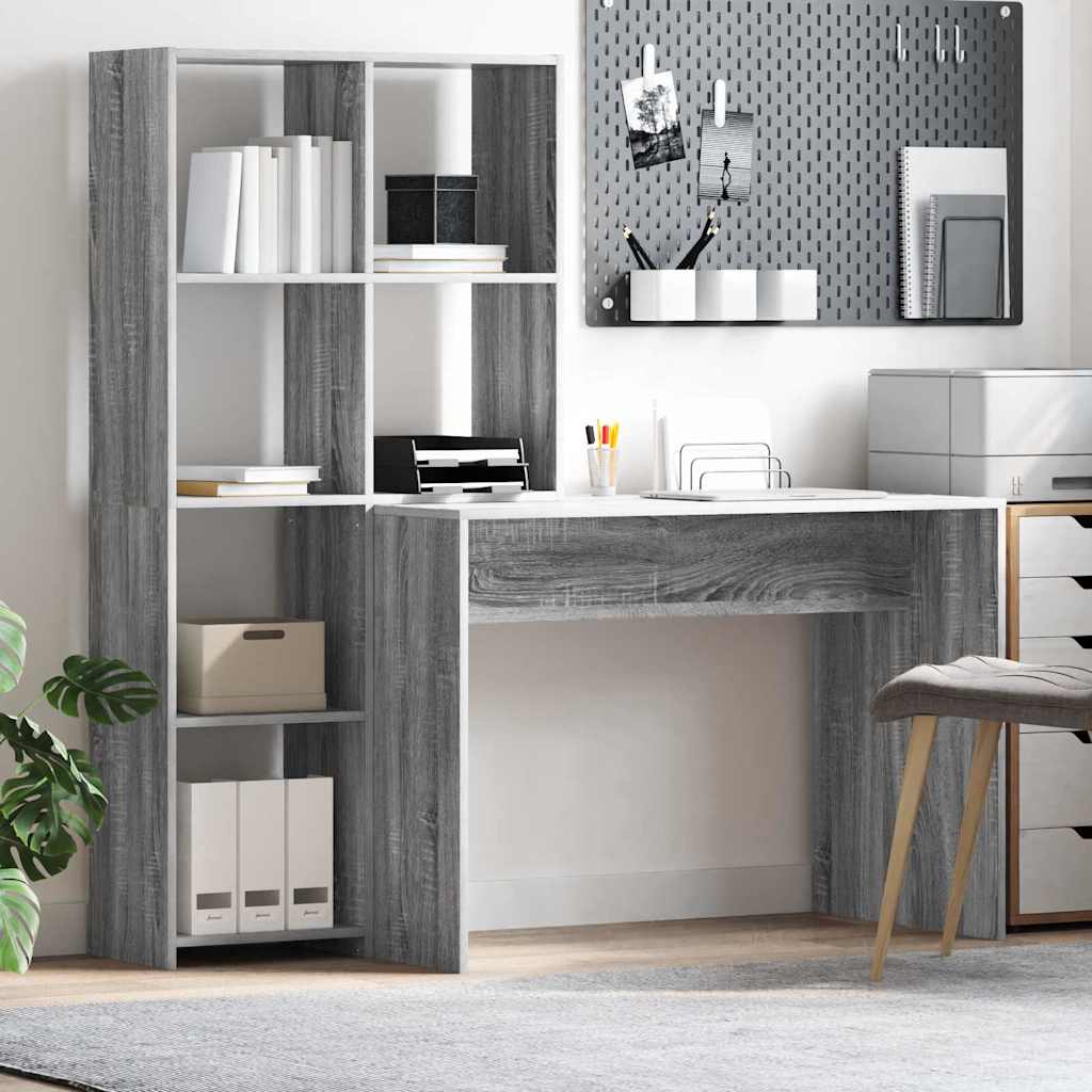 Stalas Pilkas Sonoma 138,5 x 55 x 143 cm Apdirbta mediena