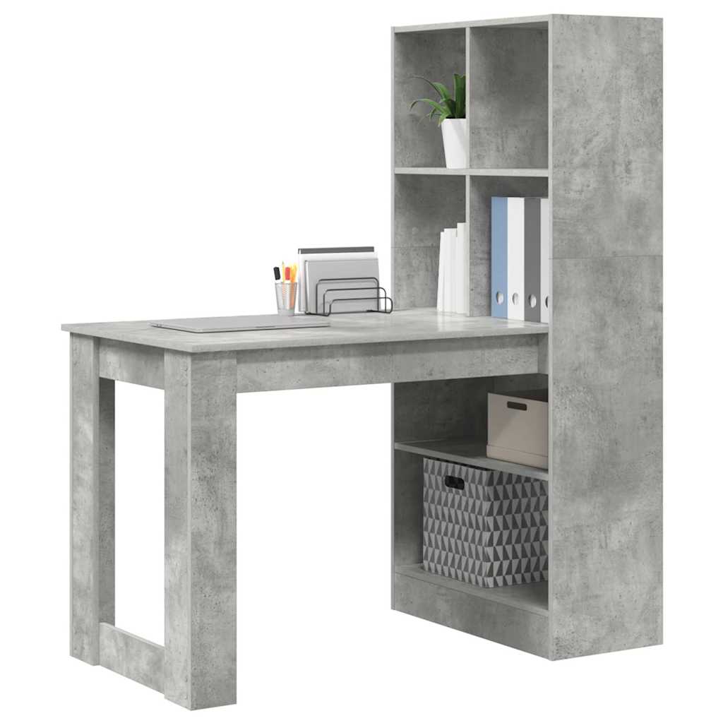 Stalas Betono pilka 122 x 67 x 145 cm Apdirbta mediena