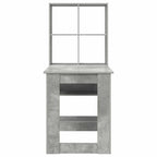 Stalas Betono pilka 122 x 67 x 145 cm Apdirbta mediena