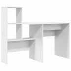 Stalas su stalčių Balta 131,5 x 50 x 106,5 cm Apdirbta mediena