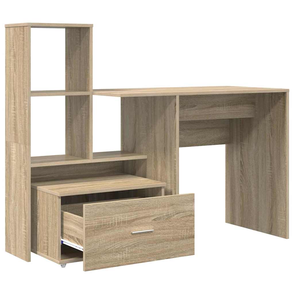 Stalas Sonoma ąžuolas 131,5 x 50 x 106,5 cm Apdirbta mediena
