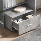Stalas Betono pilka 131,5 x 50 x 106,5 cm Apdirbta mediena
