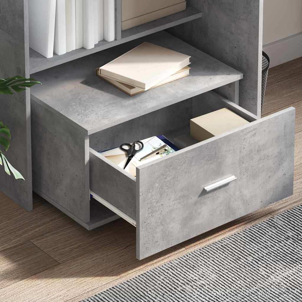 Stalas Betono pilka 131,5 x 50 x 106,5 cm Apdirbta mediena