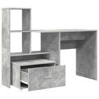 Stalas Betono pilka 131,5 x 50 x 106,5 cm Apdirbta mediena