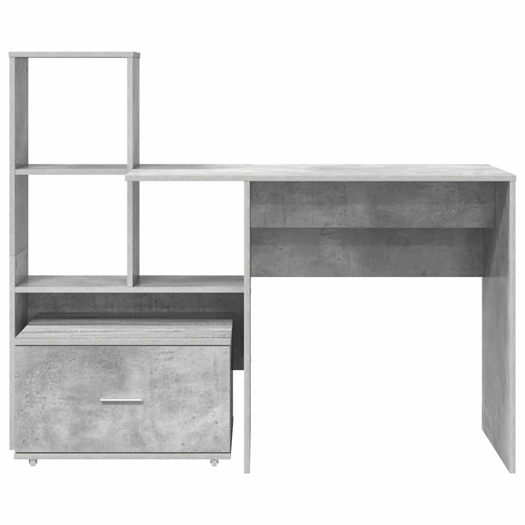 Stalas Betono pilka 131,5 x 50 x 106,5 cm Apdirbta mediena