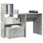 Stalas Betono pilka 131,5 x 50 x 106,5 cm Apdirbta mediena