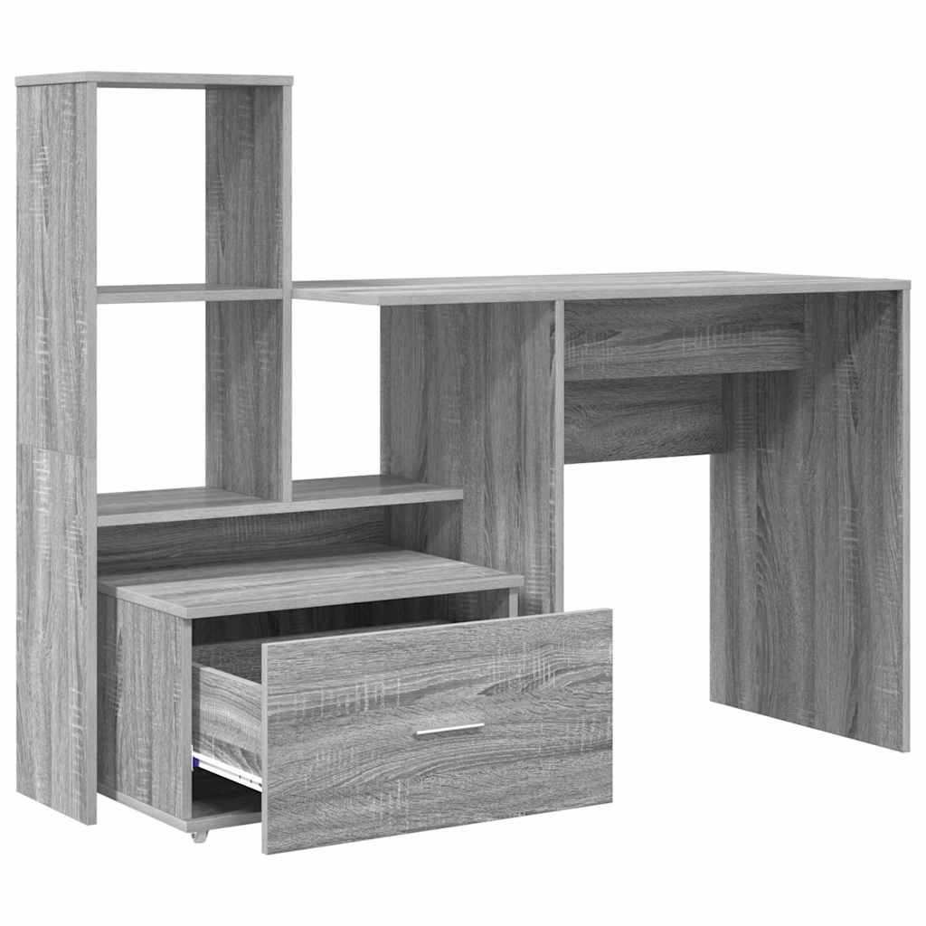Stalas Pilkas Sonoma 131,5 x 50 x 106,5 cm Apdirbta mediena