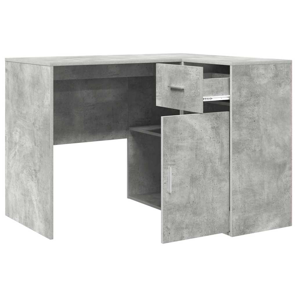 Kampinis rašomasis stalas Betono pilka 102 x 88 x 75 cm