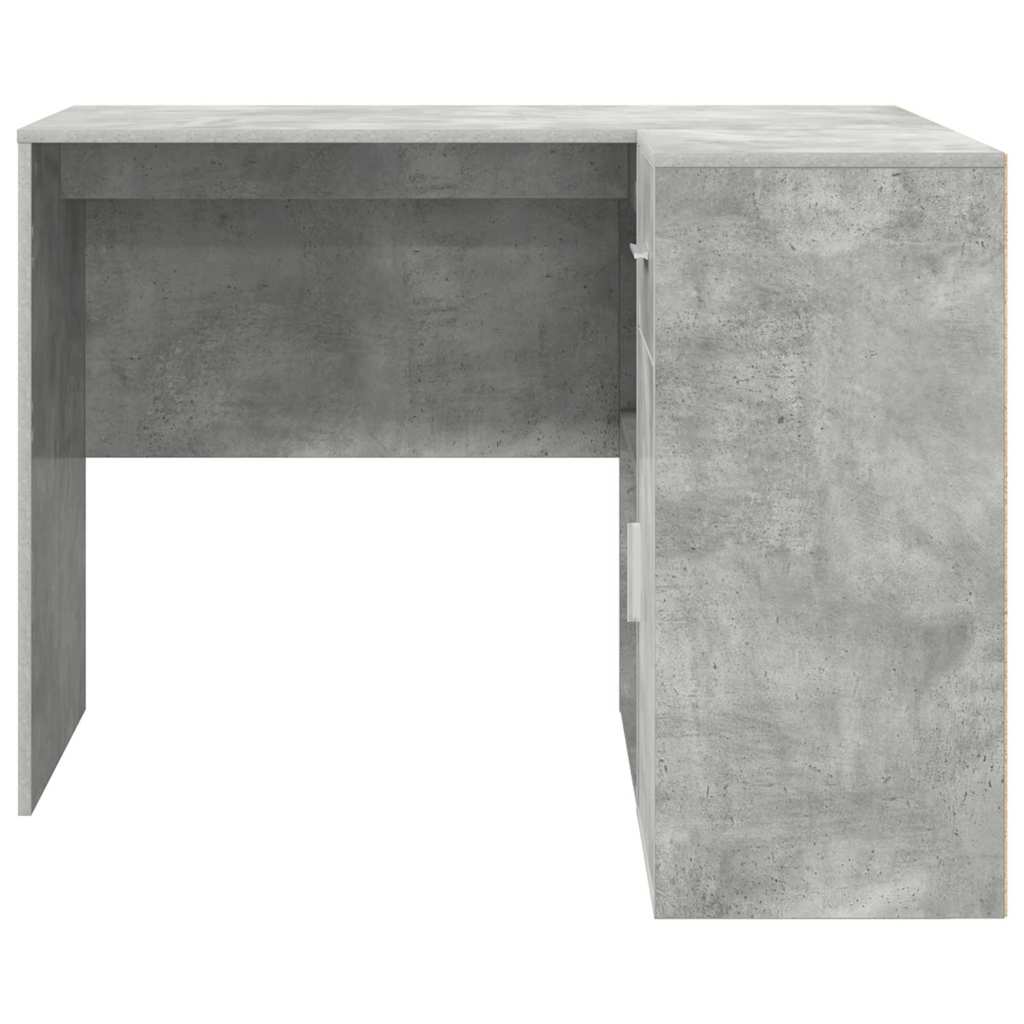 Kampinis rašomasis stalas Betono pilka 102 x 88 x 75 cm