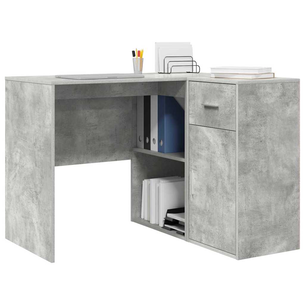 Kampinis rašomasis stalas Betono pilka 102 x 88 x 75 cm