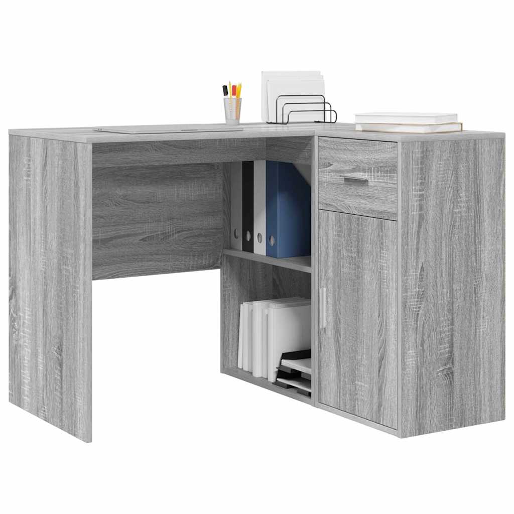 Kampinis rašomasis stalas Pilkas Sonoma 102 x 88 x 75 cm