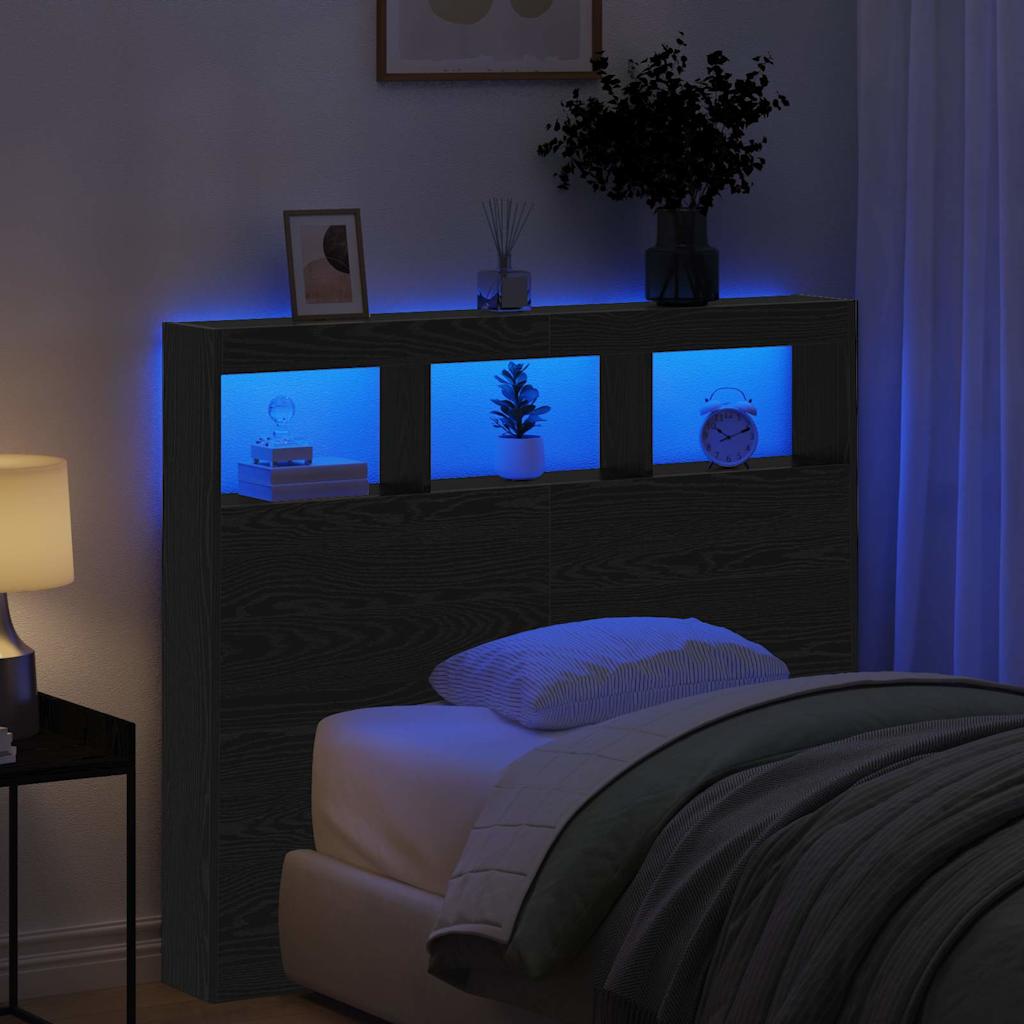 Galvūgalis Juodas ąžuolas 120 x 17 x 102 cm Apdirbta mediena