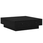 Kavos staliukas juoda ąžuolo 90 x 90 x 28 cm Apdirbta mediena