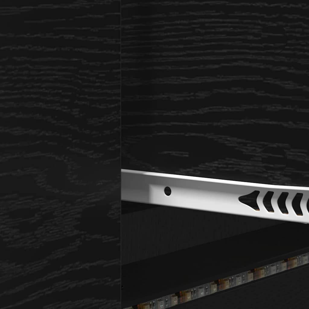 TV vienetai Juodas ąžuolas 140 x 34 x 40 cm Apdirbta mediena