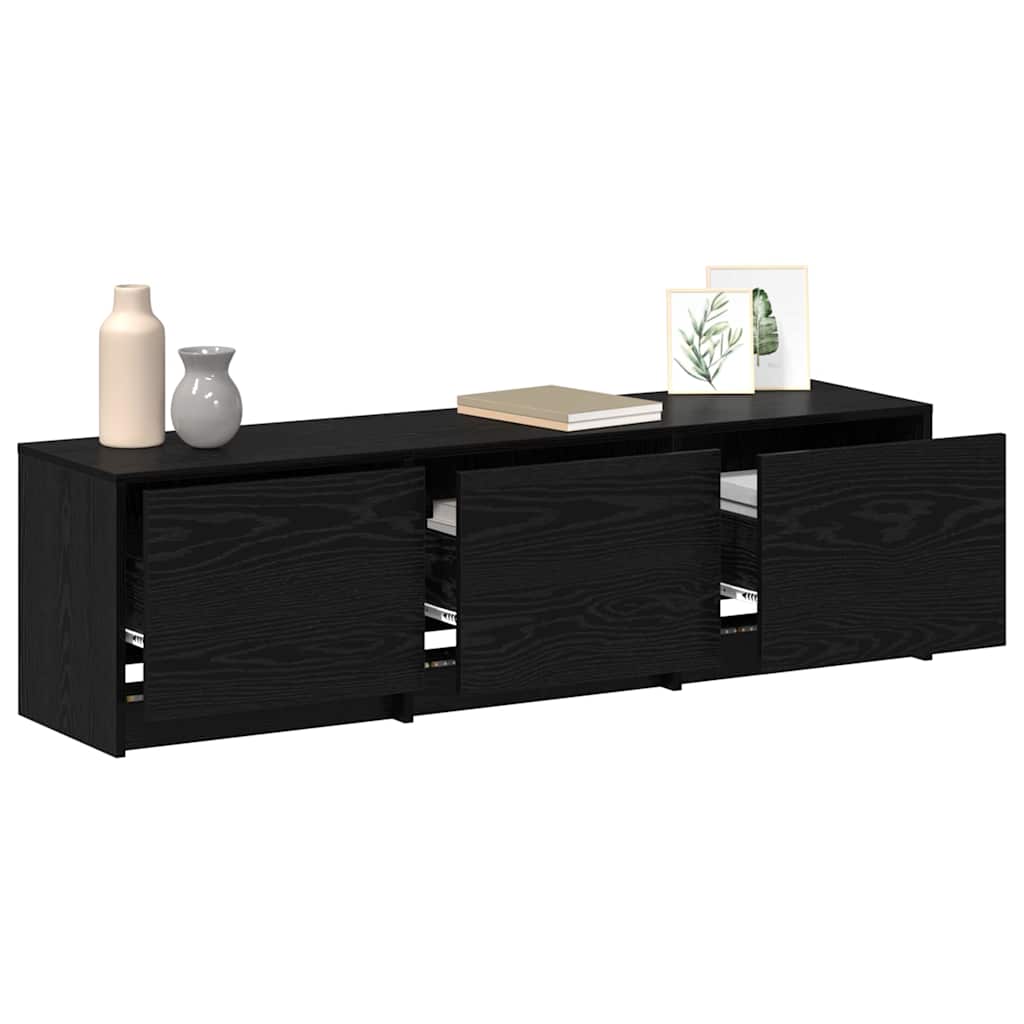 TV vienetai Juodas ąžuolas 140 x 34 x 40 cm Apdirbta mediena