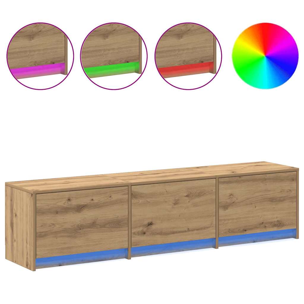 TV vienetai su stalčių Amatininkų ąžuolas 162,5 x 34 x 40 cm