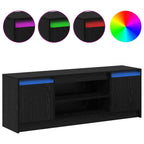 TV vienetai Juoda 139,5 x 34 x 50 cm Apdirbta mediena