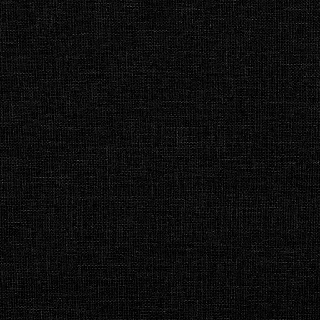 Lovos rėmas su čiužiniu Juoda 180 x 200 cm audinys