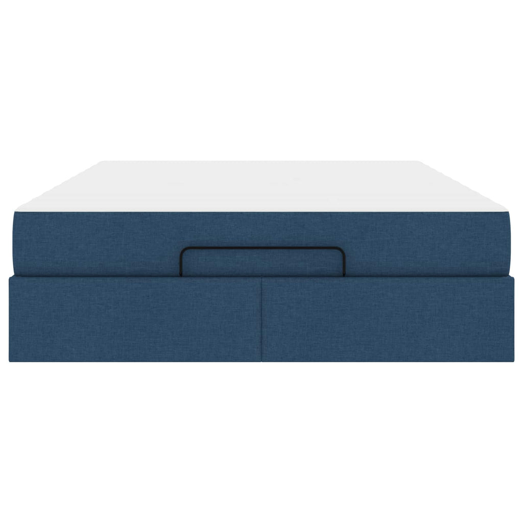Lovos rėmas su čiužiniu 2 pcs Mėlyna audinys