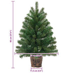 Dirbtinė Kalėdų eglutė s stovu Žalia 95 cm PVC, PE ir plienas