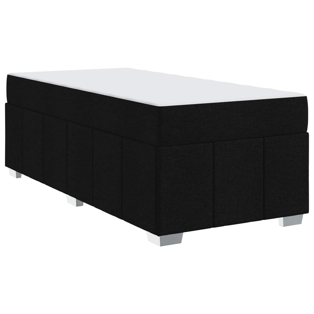 Lovos rėmas su čiužiniu Juoda 90 x 200 cm audinys