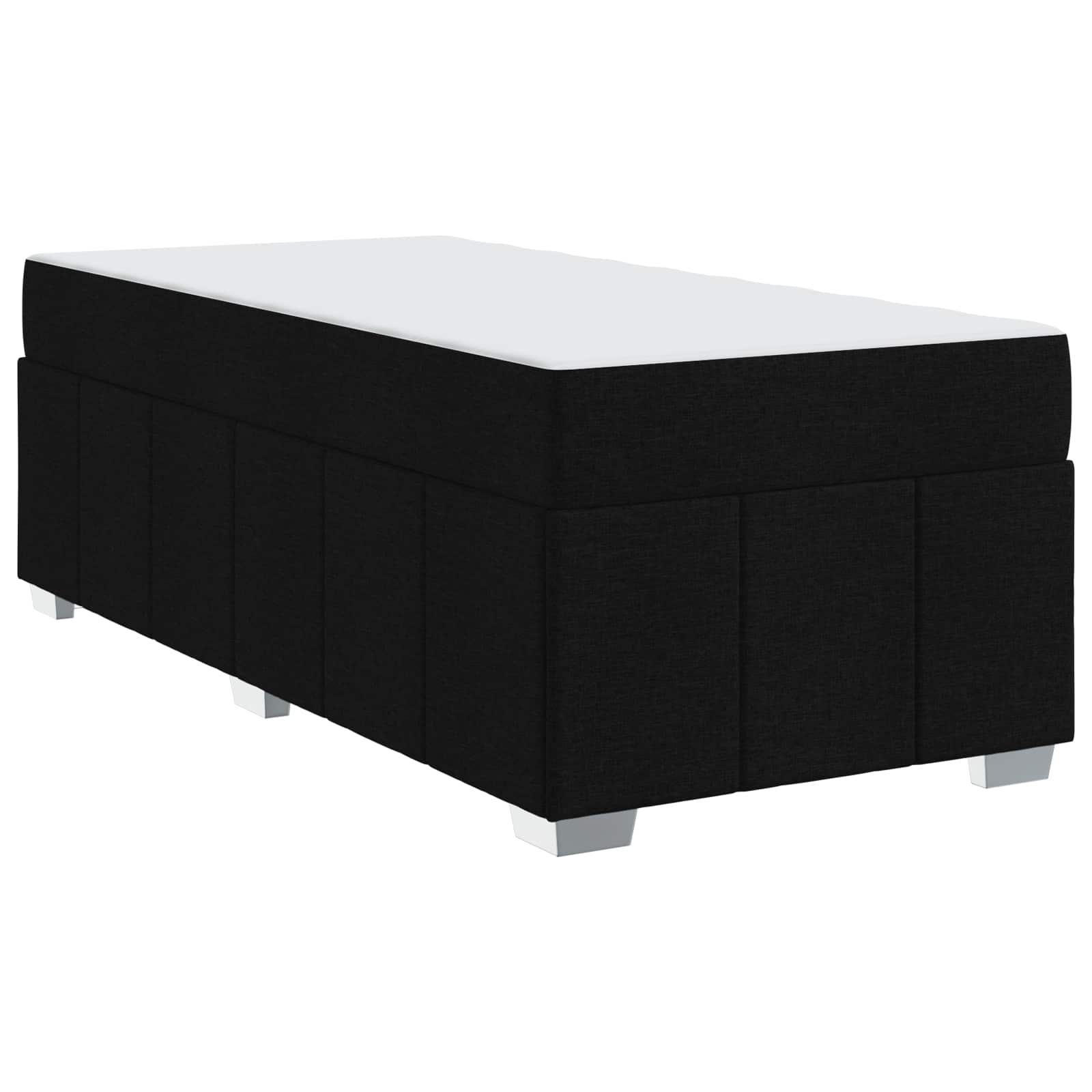 Lovos rėmas su čiužiniu Juoda 90 x 200 cm audinys