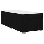 Lovos rėmas su čiužiniu Juoda 90 x 200 cm audinys
