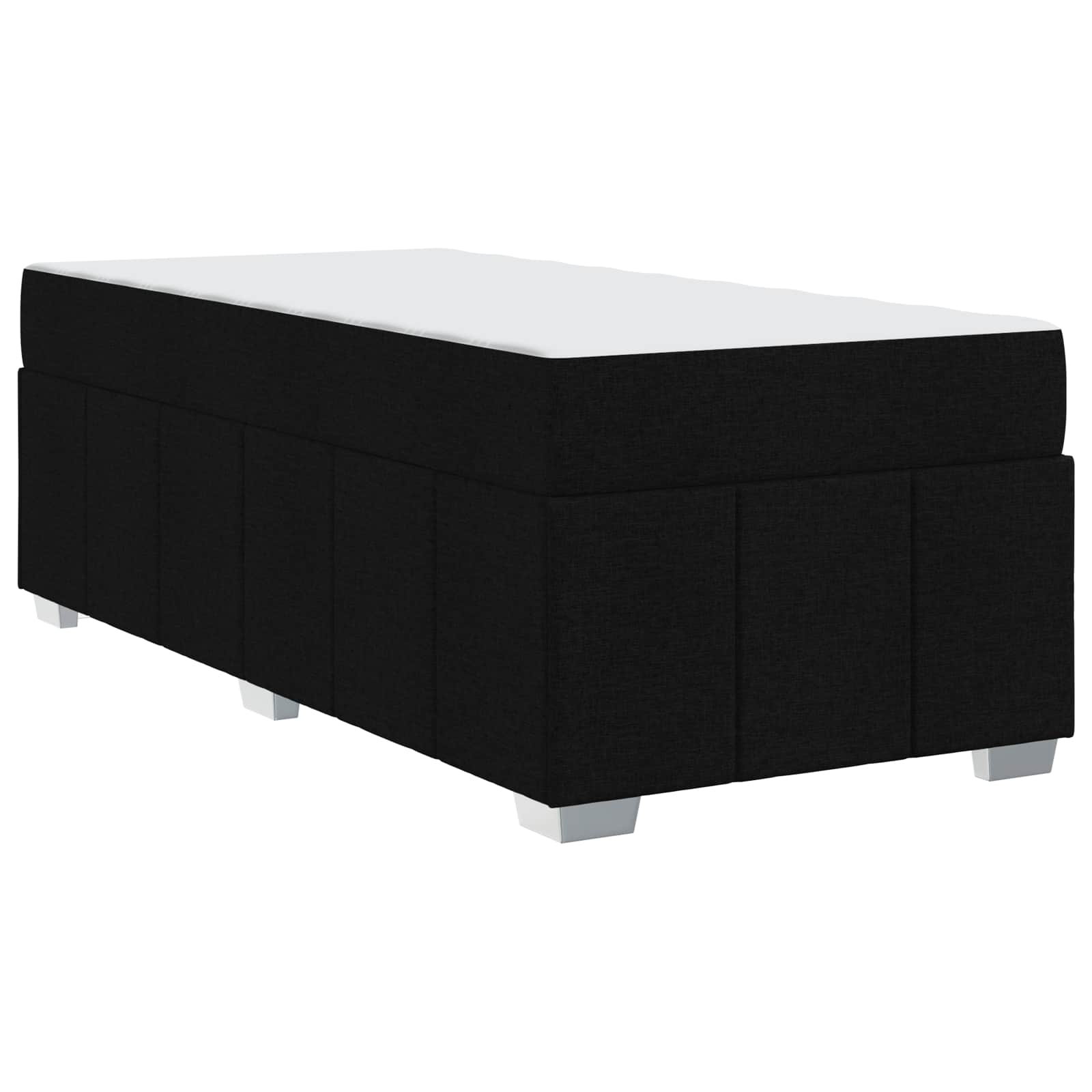 Lovos rėmas su čiužiniu Juoda 90 x 200 cm audinys