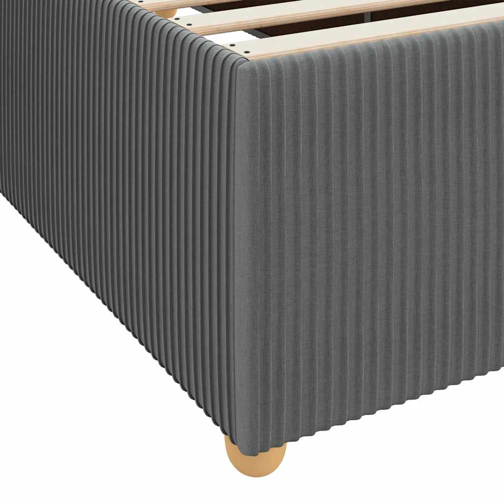 Lovos rėmas su čiužiniu Tamsiai pilka 90 x 200 cm audinys